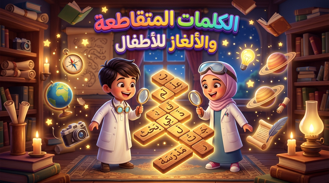 الكلمات المتقاطعة للعلماء الصغار