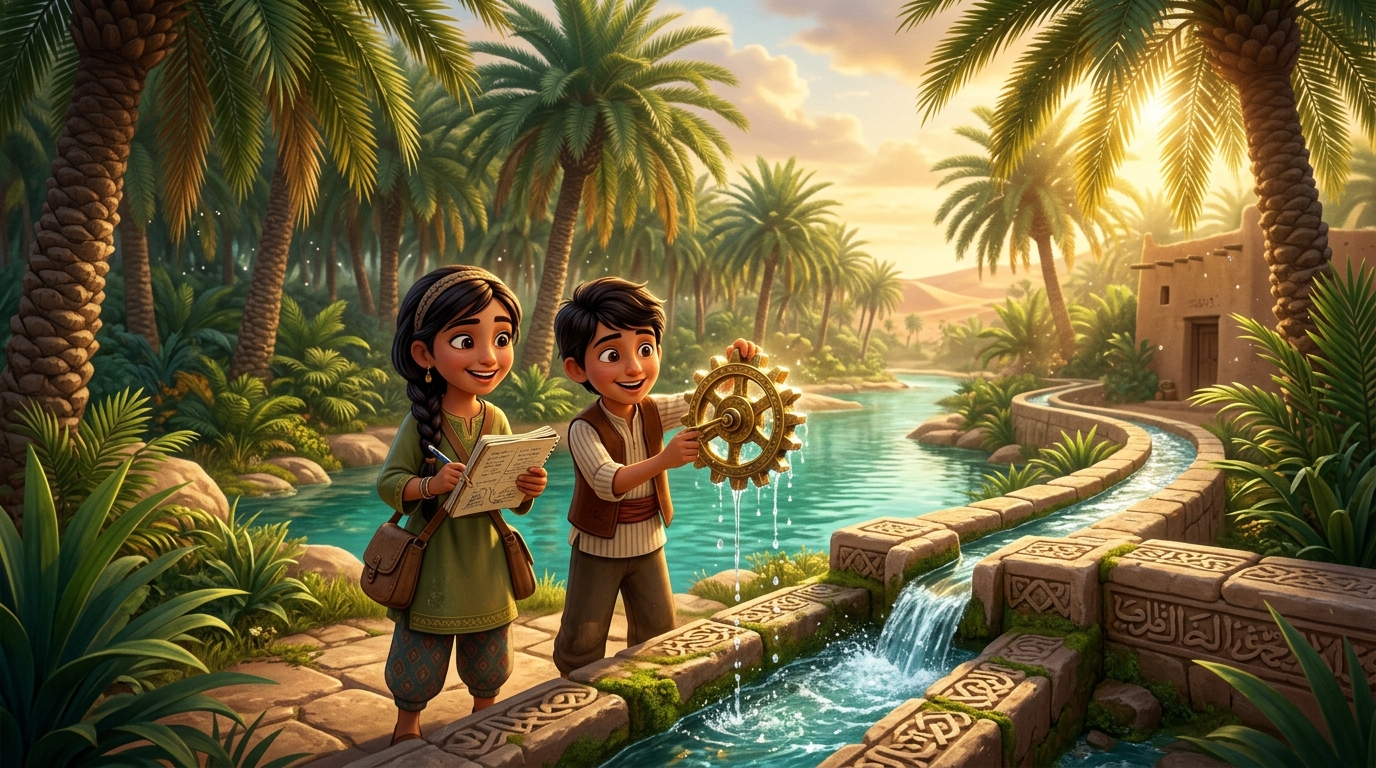 حَارِسُ الْوَاحَةِ وَلُغْزُ الْمِيَاهِ الْعَذْبَةِ